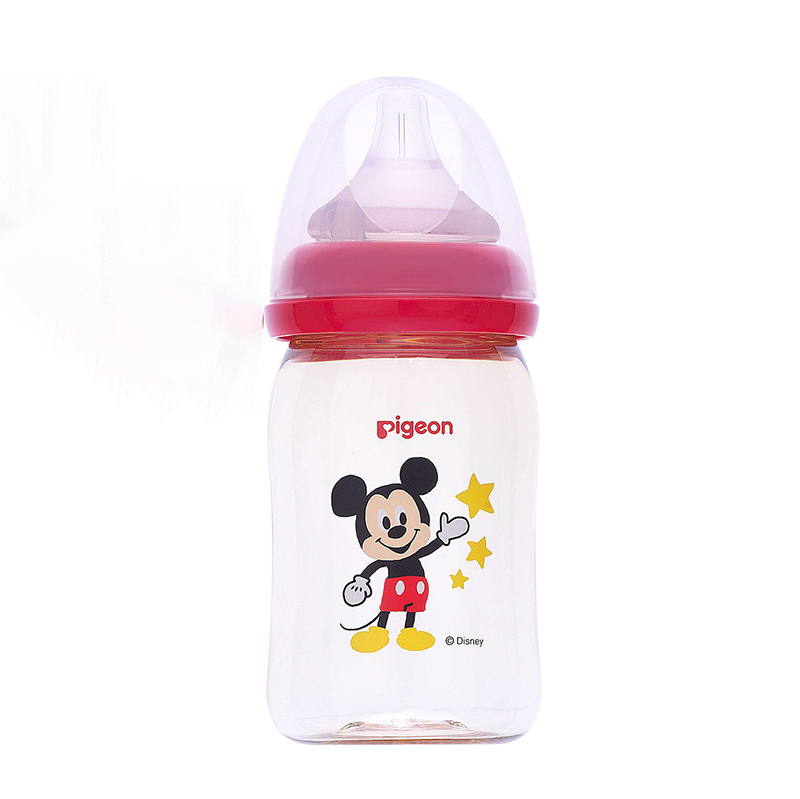 Bình Sữa DISNEY PPSU Plus 160ml cổ rộng NV Silicon siêu mềm Plus 2018