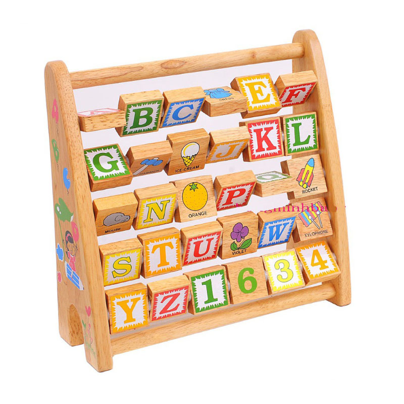 Bộ đồ chơi đánh vần Tiếng Anh bằng gỗ