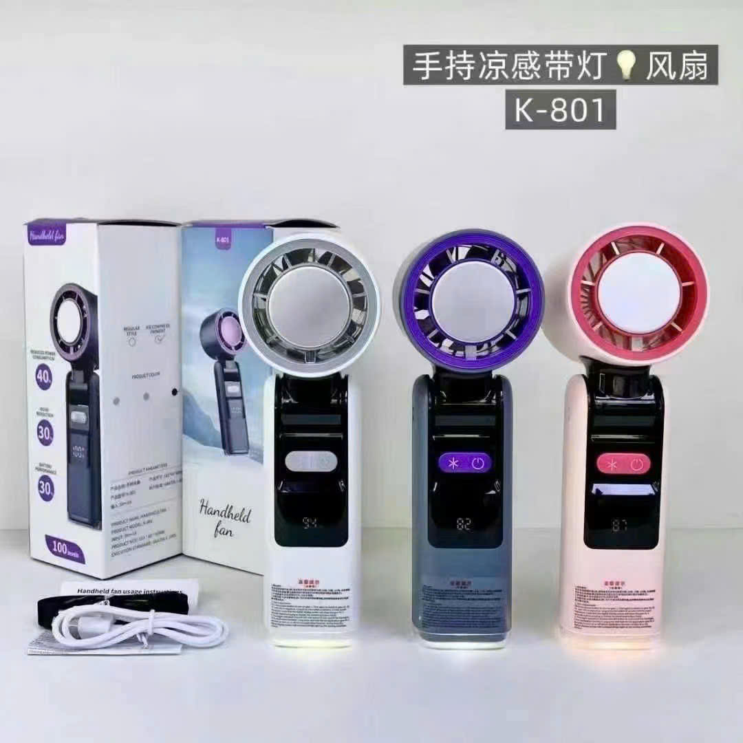 QUẠT CẦM TAY CHƯỜM LẠNH K-801