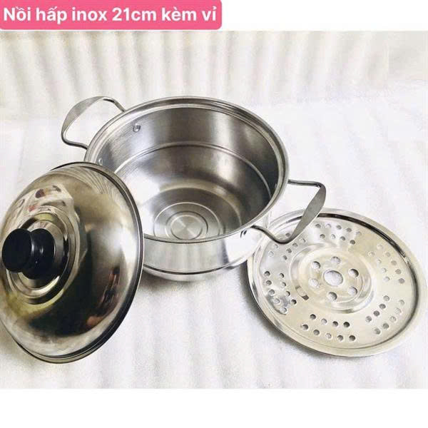 NỒI HẤP INOX 21CM KÈM VỈ