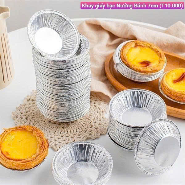 KHAY GIẤY BẠC NƯỚNG BÁNH 7CM (10,000)