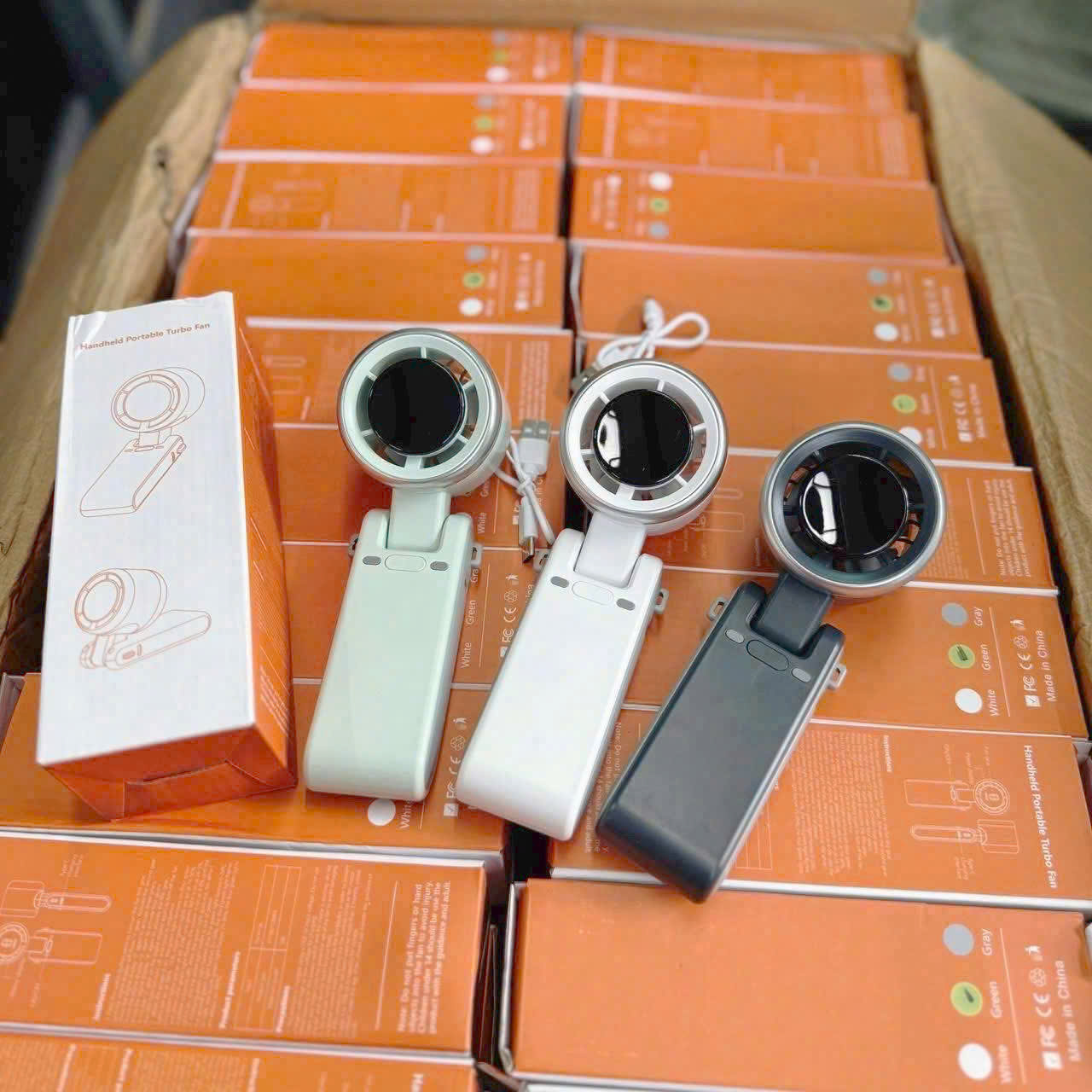 QUẠT MINI TURBO GẤP GỌN 90 ĐỘ (100)