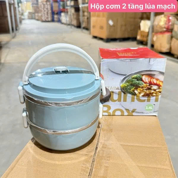 HỘP CƠM 2 TẦNG LÚA MẠCH