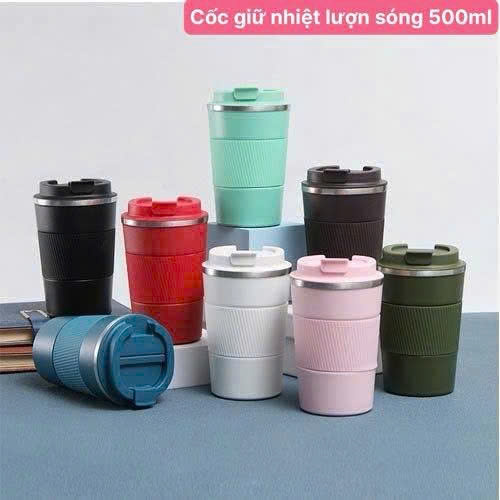 Cốc Giữ Nhiệt Lượn Sóng 500ml