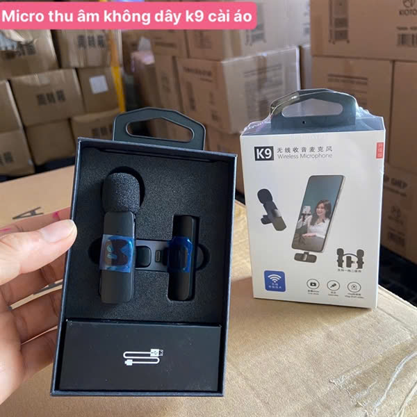 Micro Thu Âm Không Dây K9 Cài Áo