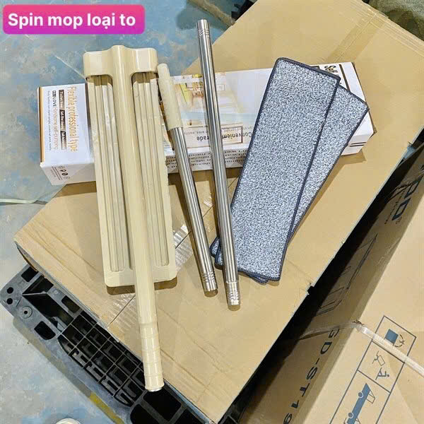 Cây Lau Nhà Tự Vắt Spin Mop