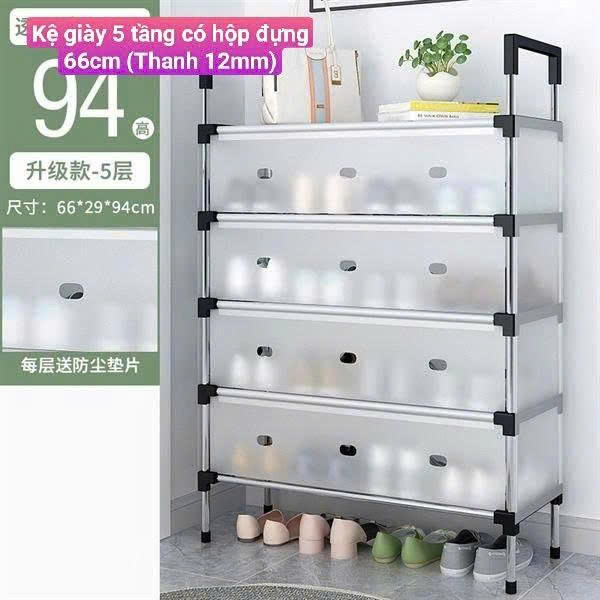 Kệ Giày 5 Tầng Có Hộp Đựng