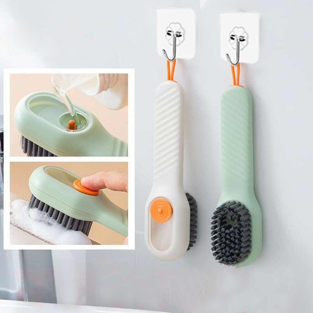 Bàn Chải Vệ Sinh Giày Có Ngăn Đựng Nước Giặt CASS - Thông Minh, Tiện Lợi