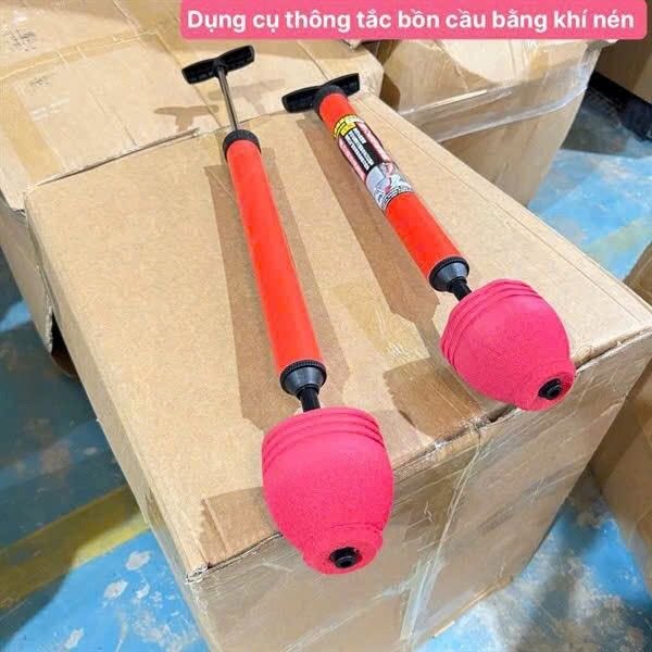 Dụng Cụ Thông Tắc Bồn Cầu Bằng Khí Nén – Hiệu Quả, Nhanh Chóng