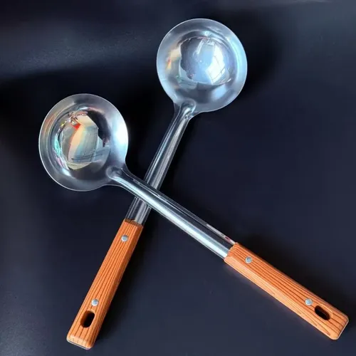 Muôi Canh Cán Gỗ Wood 10 Cao Cấp - Bền Bỉ, Sang Trọng