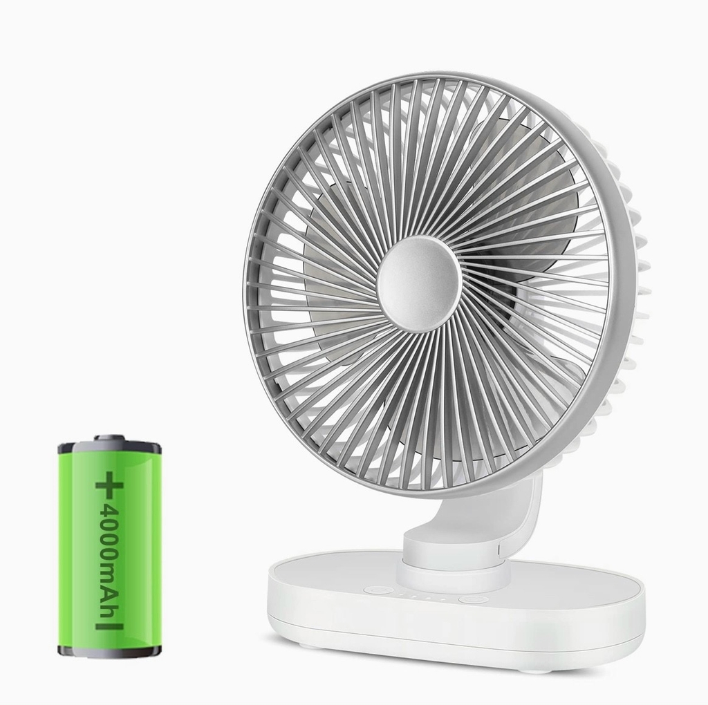 Quạt Tích Điện Để Bàn VD-777 – Pin Khủng 4000mAh
