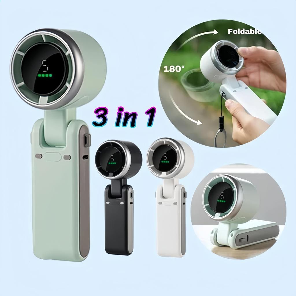 Quạt Tích Điện Cầm Tay N607 – Đa Năng 3 Trong 1, Giá Tận Xưởng