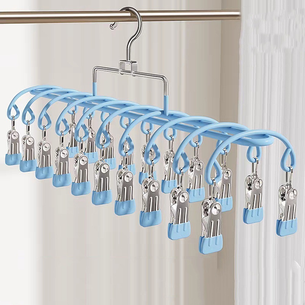 Móc Phơi Đồ 20 Kẹp Inox Dài Cao Cấp