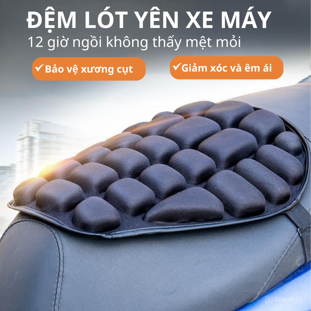 Đệm Lót Yên Xe Máy Thoáng Khí D99 – Giảm Xóc, Bảo Vệ Xương Cụt