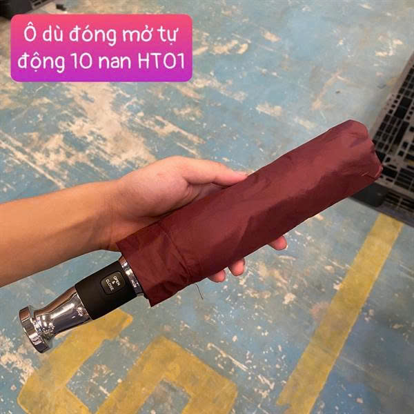 Ô Dù Tự Động 10 Nan HT01 Cao Cấp - Bền Bỉ, Tiện Lợi