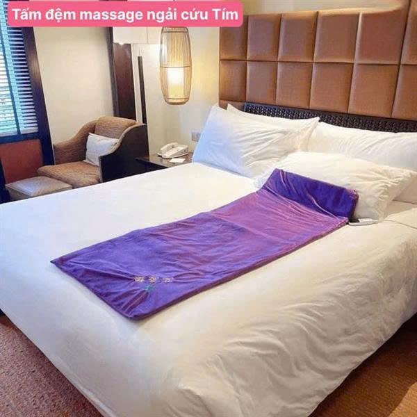 Tấm Đệm Massage Ngải Cứu Tím Cao Cấp – Trị Liệu, Giảm Đau Mỏi