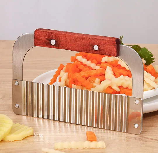 Dao Thái Củ Quả Lượn Sóng L25 Cán Gỗ – Sắc Bén, Giá Tận Xưởng