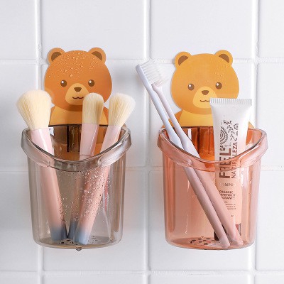 Kệ Dán Tường Cốc Gấu GN3 – Để Bàn Chải, Đồ Dùng Tiện Lợi