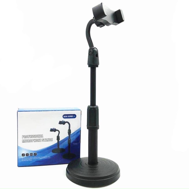 Giá Đỡ Điện Thoại Livestream Đế Tròn – Chắc Chắn, Điều Chỉnh Linh Hoạt