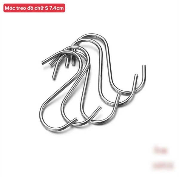Móc Treo Đồ Chữ S 7.4cm Inox Cao Cấp