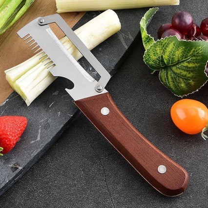 Dao Cắt Rau Củ Đa Năng Cán Gỗ N18 – Thiết Kế Thông Minh