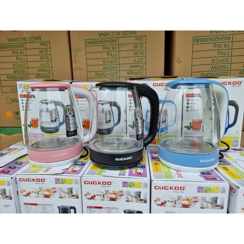 Ấm Siêu Tốc GUGKDD ST16 2.5L – Thủy Tinh Cao Cấp