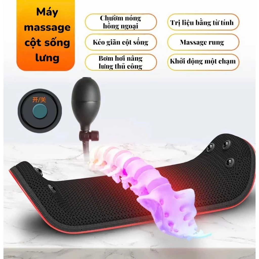 Máy Massage Cột Sống Lưng Đa Năng – Trị Liệu, Kéo Giãn
