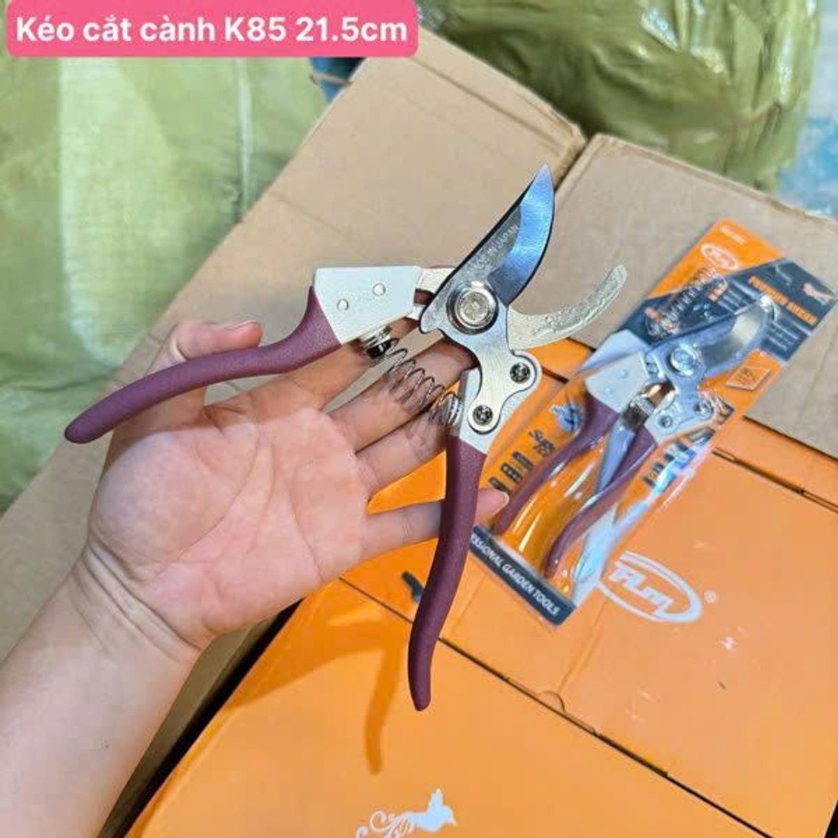 Kéo Cắt Cành K85 21.5cm Cao Cấp Sắc Bén