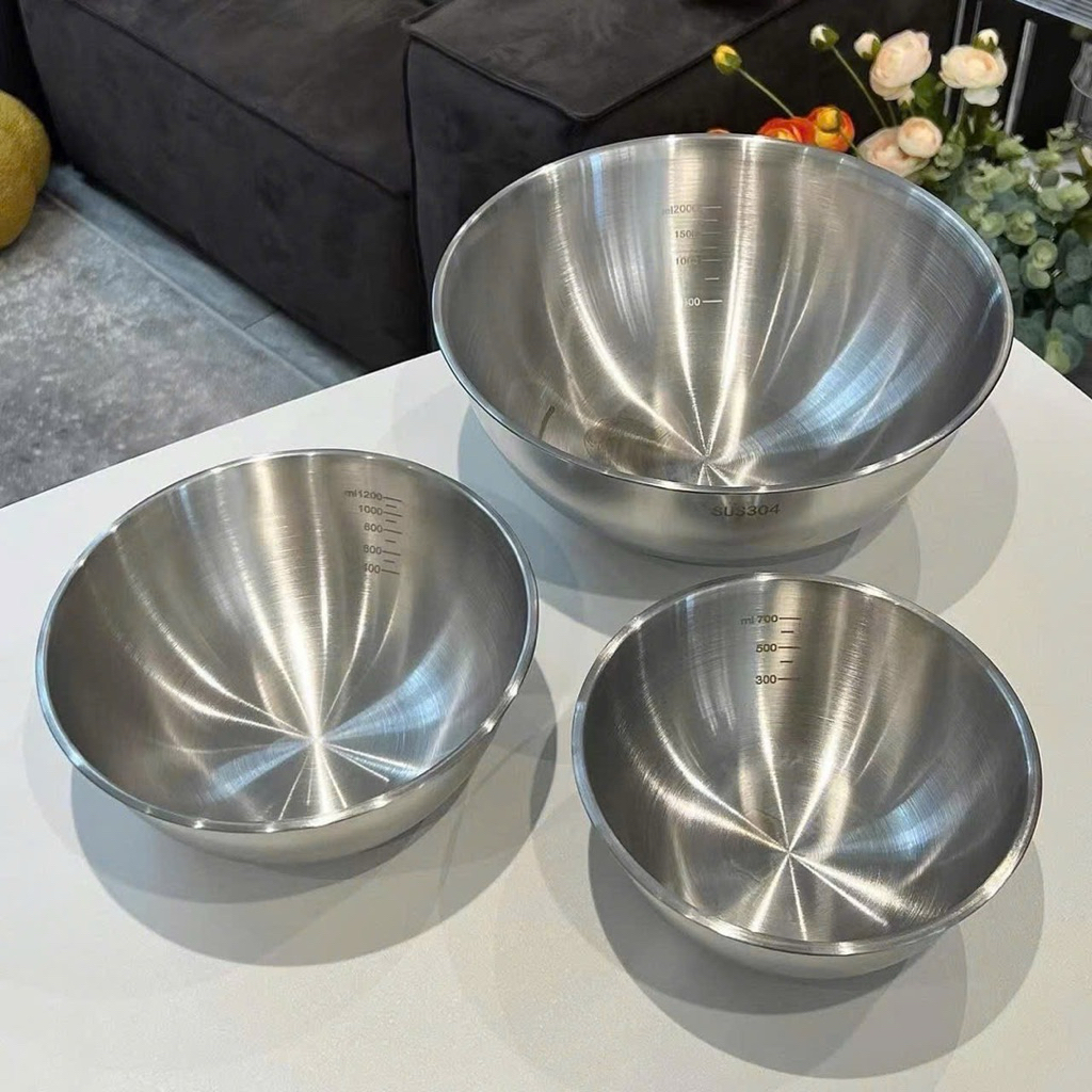 Âu Inox Chia Vạch Cogi 22cm Inox Cao Cấp