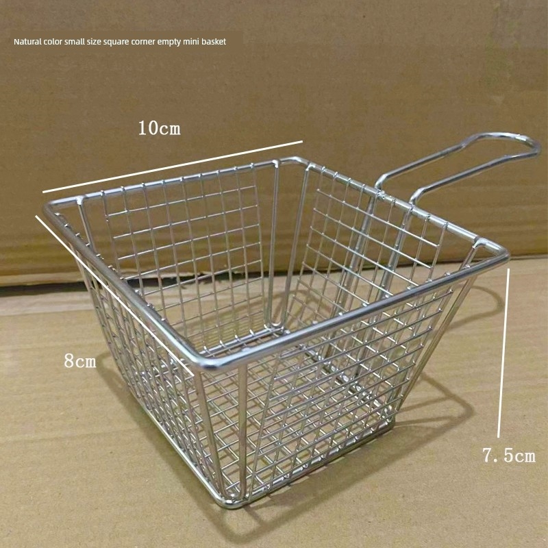 Rổ Lưới Chiên Inox Mini RC03 (10x10x7.5cm) Cao Cấp