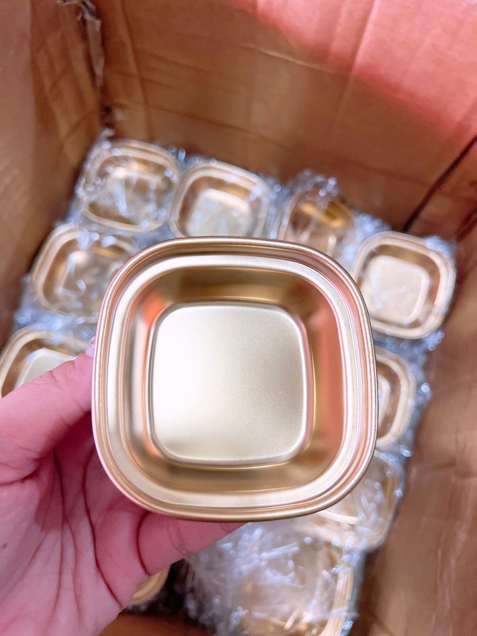 Khay 1 Ngăn Texa Màu Vàng Inox Cao Cấp