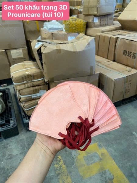 Set 50 Khẩu Trang 3D Prounicare (Đóng Túi 10)
