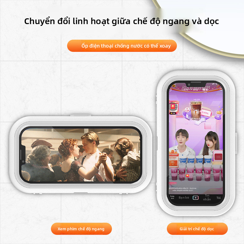 Giá Đỡ Điện Thoại Chống Nước Treo Tường Maco Xoay 360 Độ