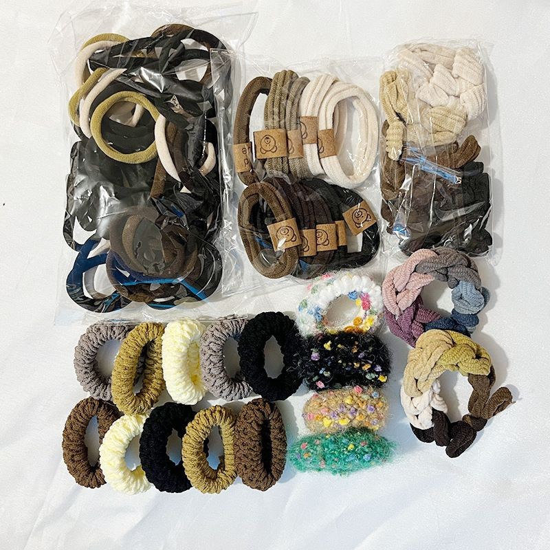 Set 136 Chun Vải Buộc Tóc Đa Dạng Mẫu Mã