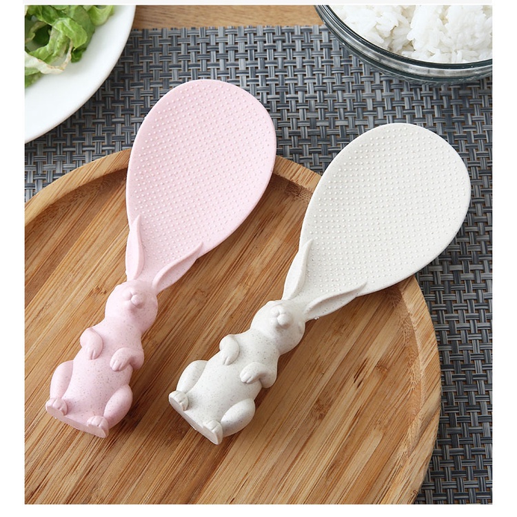 Muôi Xới Cơm Hình Thỏ Đứng Độc Lập – Nhựa Cao Cấp