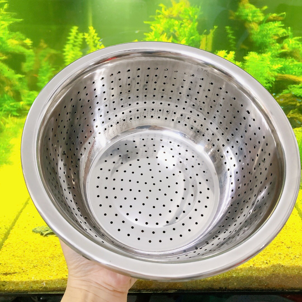 Rổ Lỗ Inox Vuca 24cm Sâu Lòng Cao Cấp