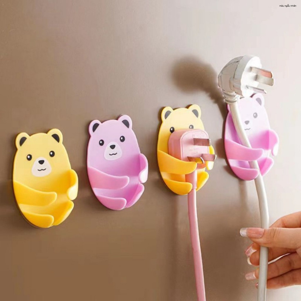 Móc Dán Tường Hình Thú Treo Ổ Cắm Điện Cute