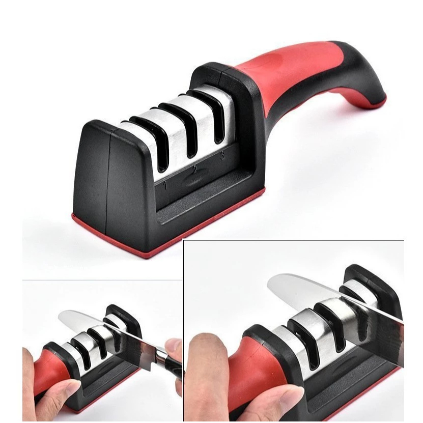 Dụng Cụ Mài Dao 3 Khe M2 Kèm Hộp Cao Cấp