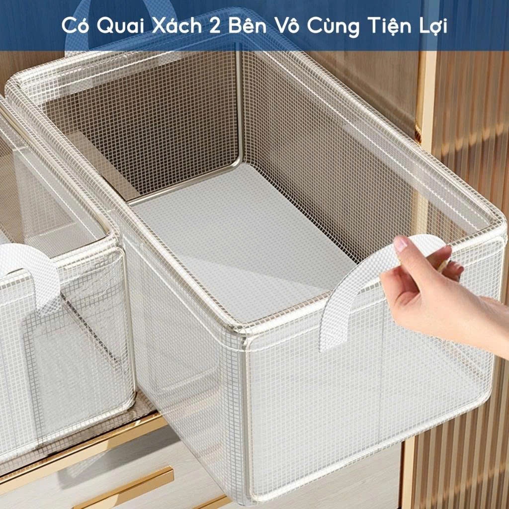 Hộp Đựng Quần Áo Trong Suốt INMA 48cm – Giải Pháp Sắp Xếp Tủ Đồ Gọn Gàng