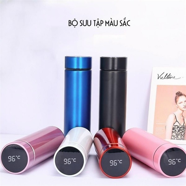 Bình Giữ Nhiệt Lọc Trà Hiển Thị Nhiệt Độ 500ml