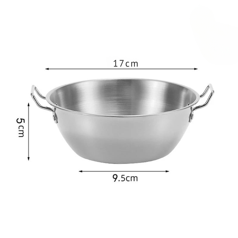 Chảo Thép Bạc 17cm (112g) - Nhỏ Gọn, Bền Bỉ, Giá Tốt
