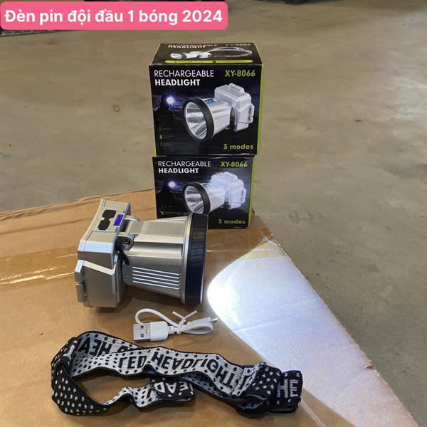 Đèn Pin Đội Đầu 1 Bóng Siêu Sáng Phiên Bản Mới Nhất