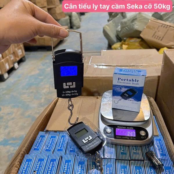 Cân Tiểu Ly Tay Cầm Seka Cỡ 50Kg Điện Tử