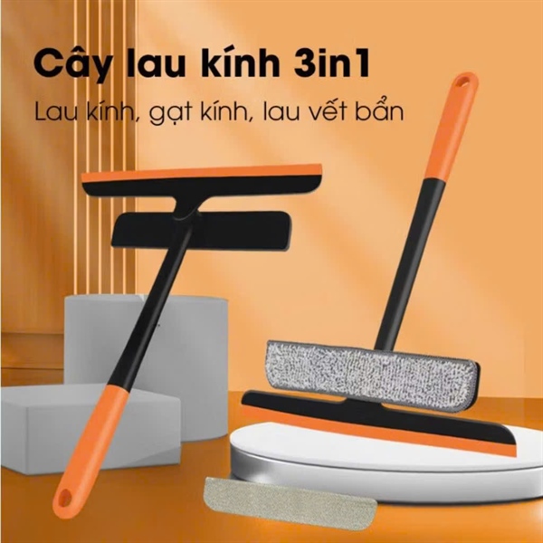 Cây Lau Kính Màu Cam 3 Trong 1 Đa Năng